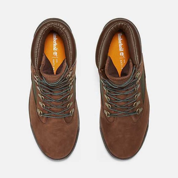 New Timberland Men's 6-Inch Waterproof Field Boot, Brown, - Picture 2 of 7